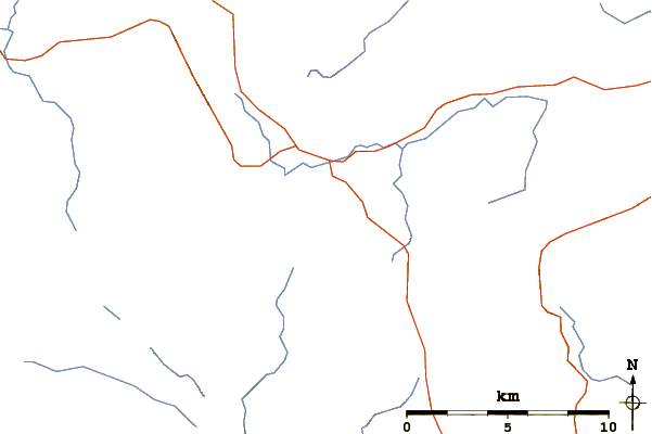 Roads and rivers around Walla Crag