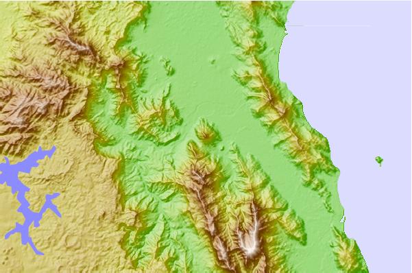 Surf breaks located close to Walsh's Peak