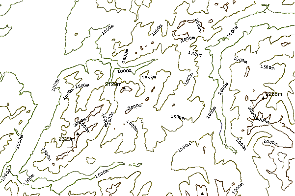 Mountain peaks around Wandflue