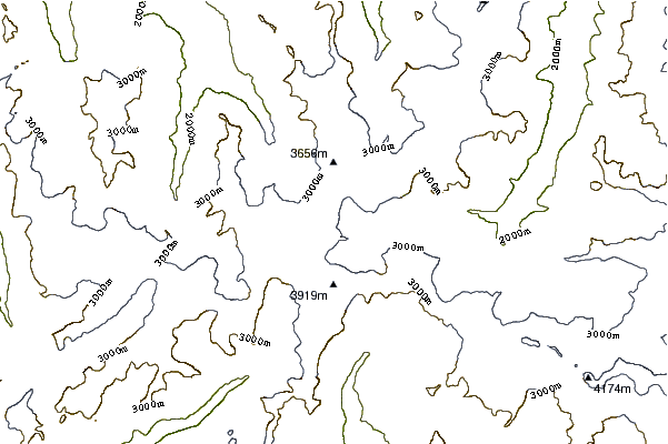 Mountain peaks around Wandfluehorn