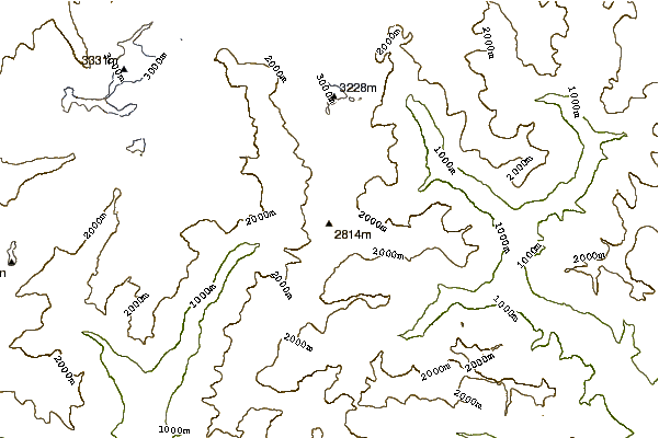 Mountain peaks around Wandfluhhorn