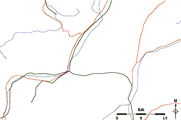 Roads and rivers around Wank (mountain)