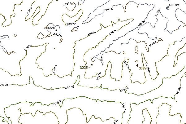 Mountain peaks around Wannihorn