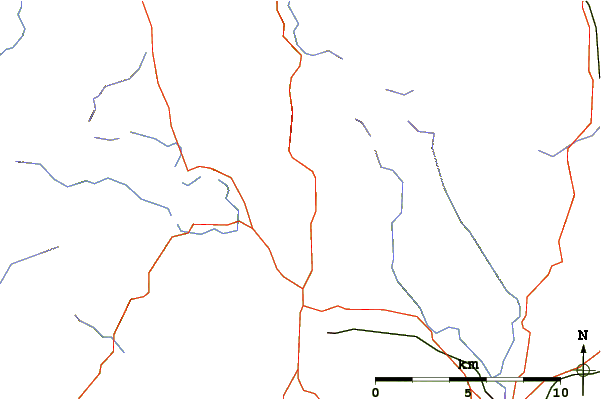 Roads and rivers around Wansfell