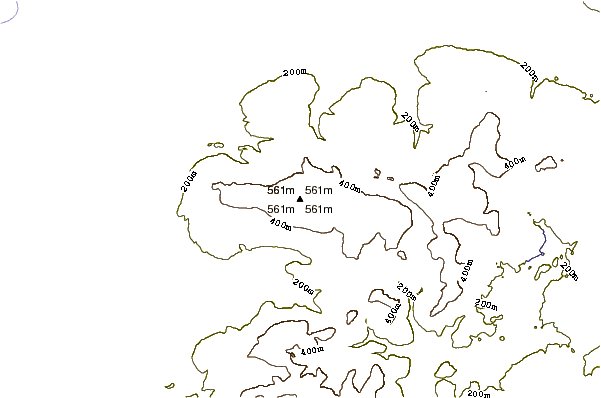 Mountain peaks around Ward's Stone