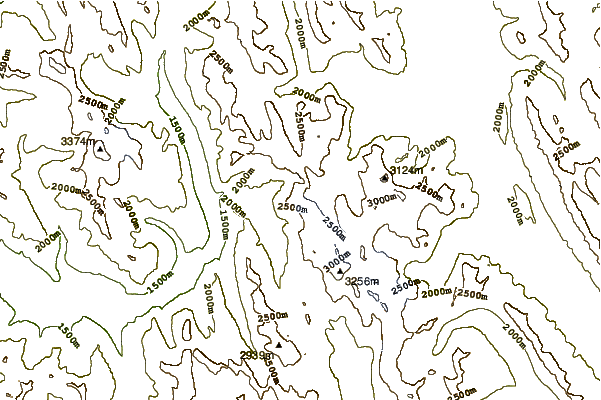 Mountain peaks around Warrior Mountain (Canada)