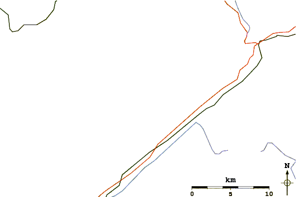 Roads and rivers around Wasenhorn