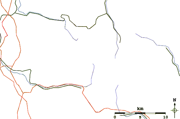 Roads and rivers around Wasserkuppe