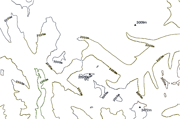 Mountain peaks around Watchman Peak