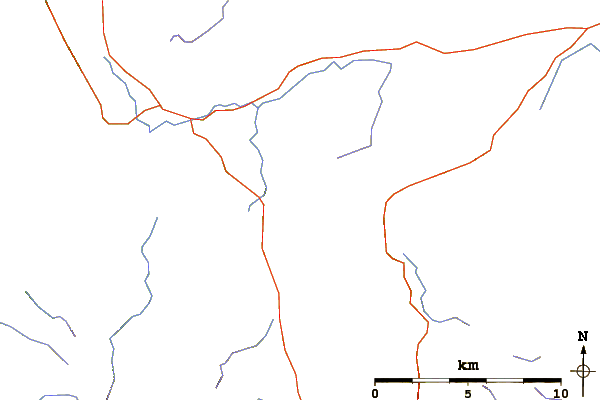 Roads and rivers around Watson's Dodd