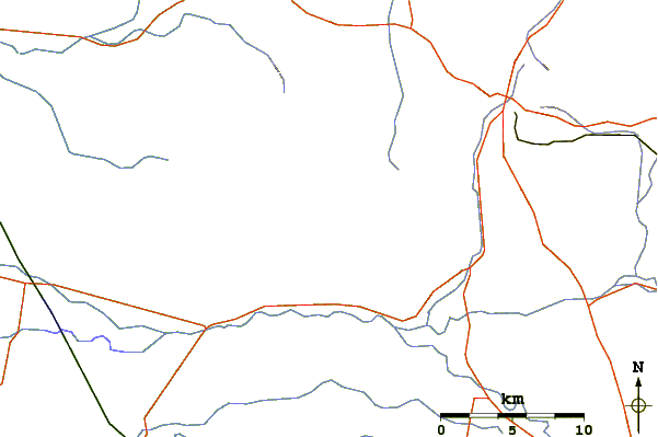 Roads and rivers around Weddin Mountains National Park