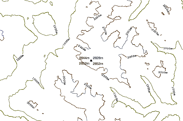 Mountain peaks around Wedge Mountain