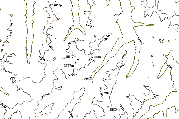 Mountain peaks around Weißer Kogel