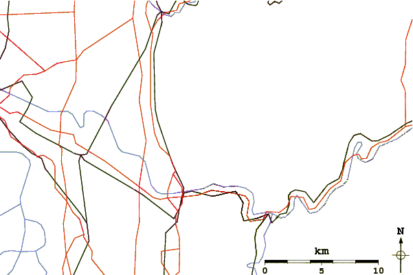 Roads and rivers around Weißer Stein
