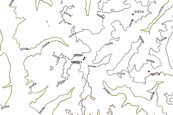 Mountain peaks around Weisskugel