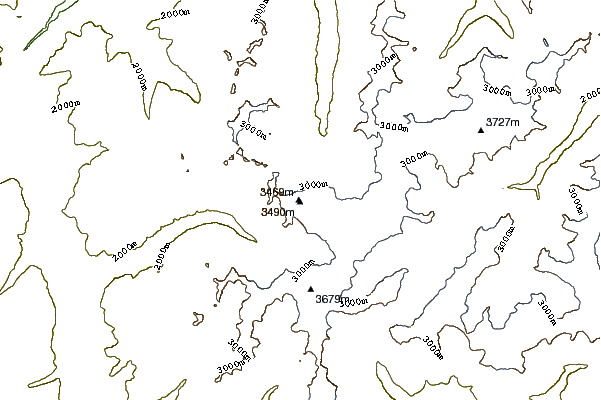 Mountain peaks around Weißseespitze