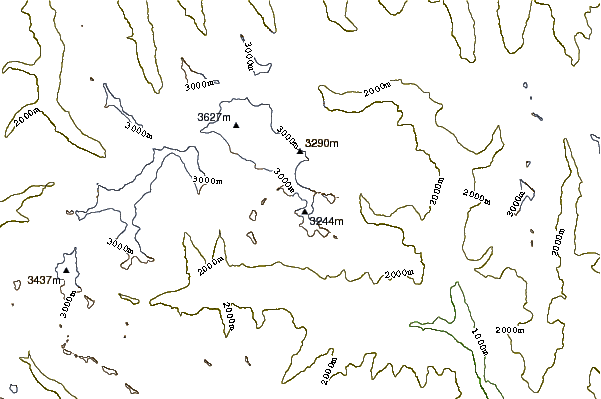 Mountain peaks around Weissspitze