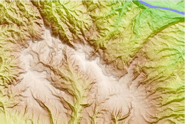 Surf breaks located close to Wenatchee Mountain