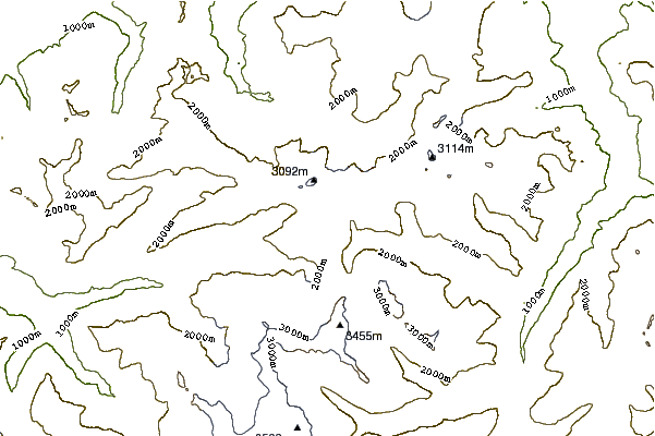 Mountain peaks around Wendenhorn