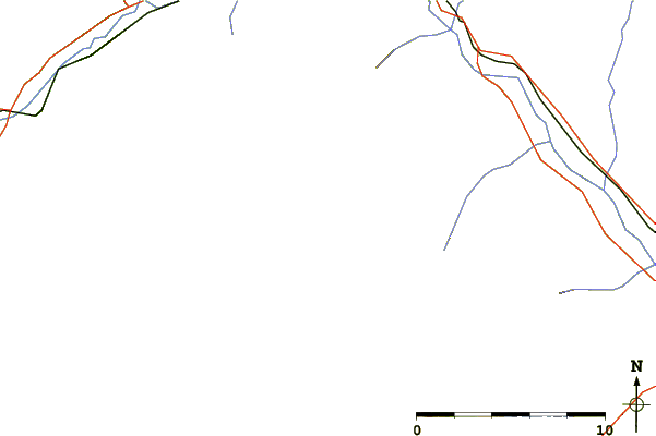 Roads and rivers around Wenkchemna Peak