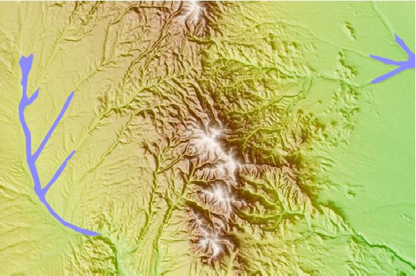Surf breaks located close to West Blue Mountain (New Mexico)