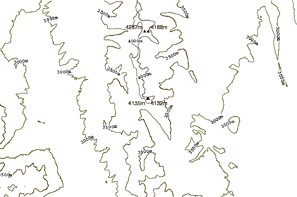 Mountain peaks around Weston Peak