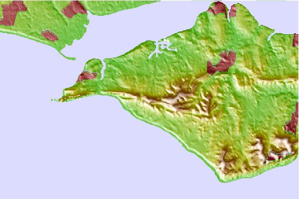 Surf breaks located close to Westover Down (Isle of Wight)