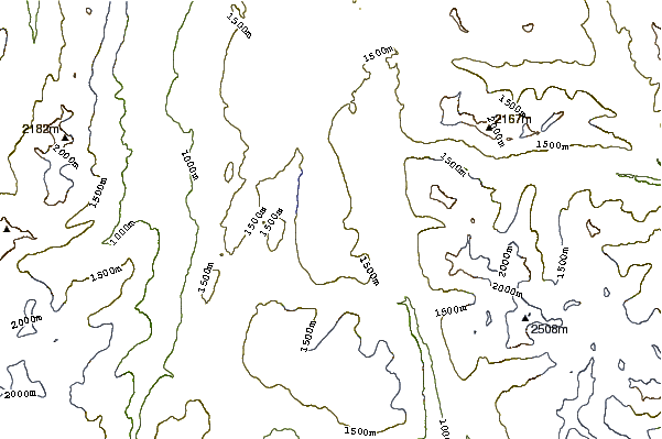 Mountain peaks around Wetalth Ridge