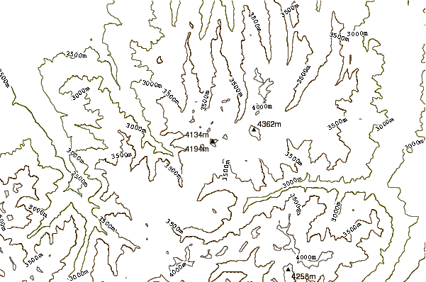 Mountain peaks around Wetterhorn Peak