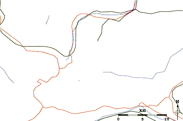 Roads and rivers around Wetterspitzen