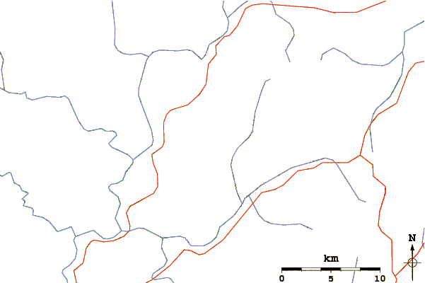 Roads and rivers around Whakapunake
