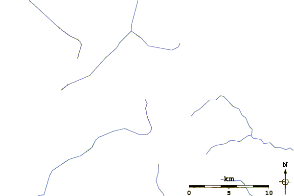 Roads and rivers around Whatcom Peak