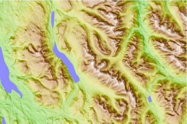 Surf breaks located close to Whiltilla Mountain (Bonanza Range)