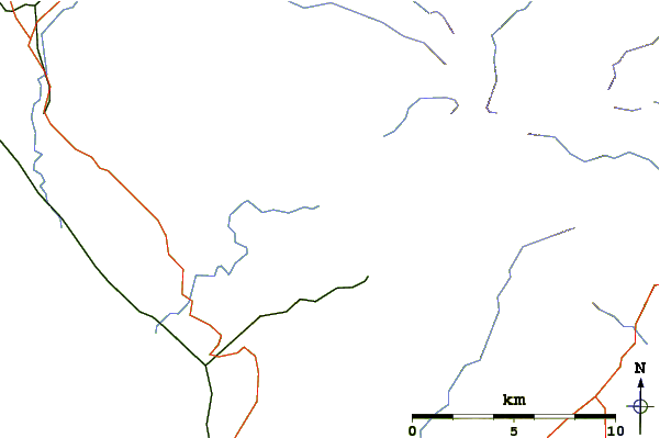 Roads and rivers around Whin Rigg