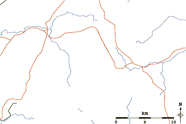 Roads and rivers around Whinlatter