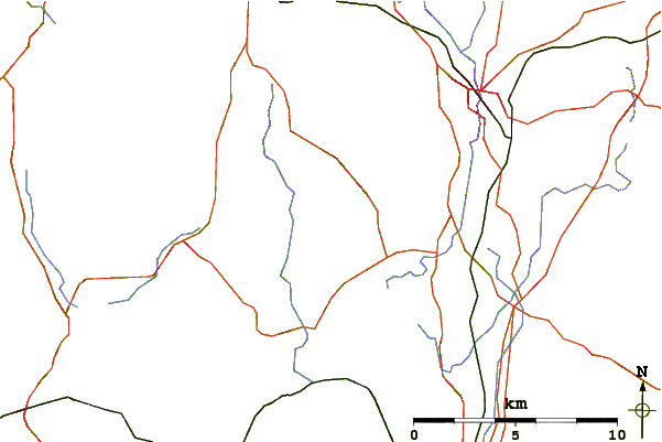 Roads and rivers around Whitbarrow