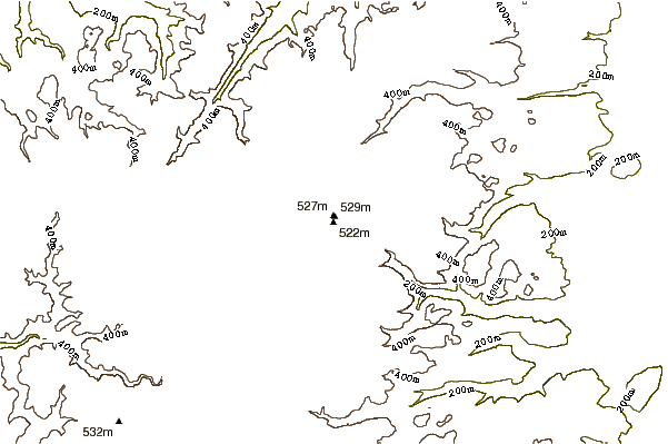 Mountain peaks around White Hill (Nova Scotia)