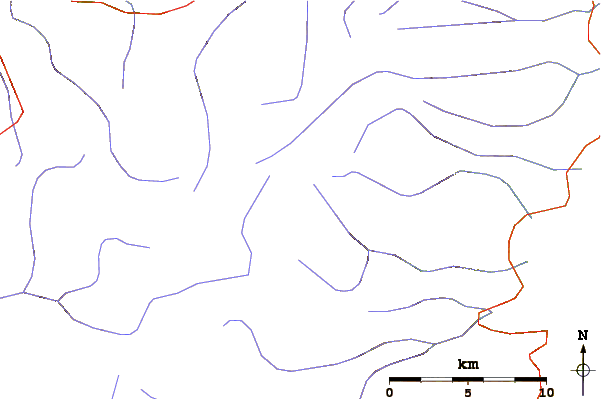 Roads and rivers around White Hill (Nova Scotia)