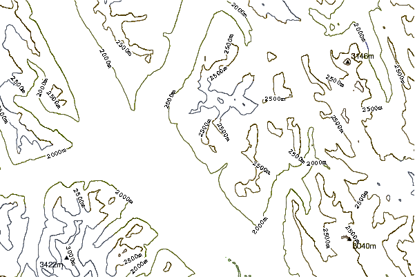 Mountain peaks around Whitehorn Mountain