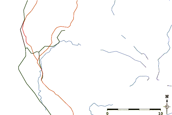 Roads and rivers around Whoap