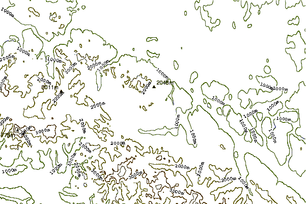 Mountain peaks around Wiki Peak