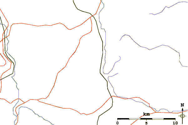 Roads and rivers around Wild Boar Fell