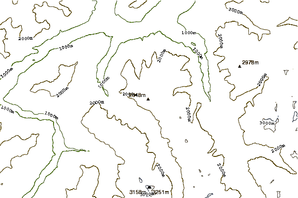 Mountain peaks around Wildgrat