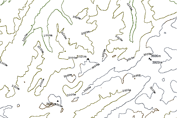 Mountain peaks around Wildi Frau