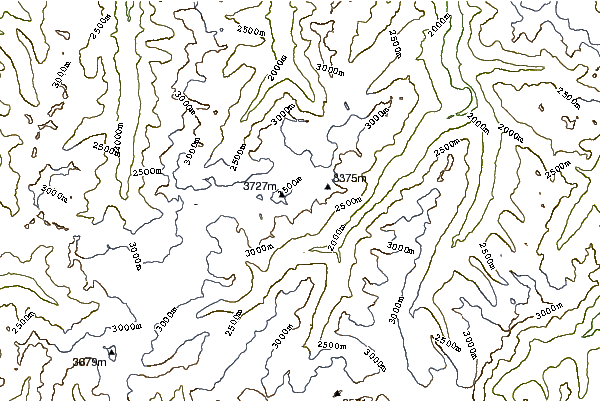 Mountain peaks around Wildspitze