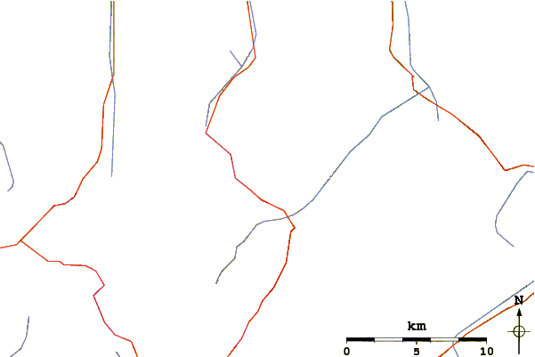 Roads and rivers around Wildspitze