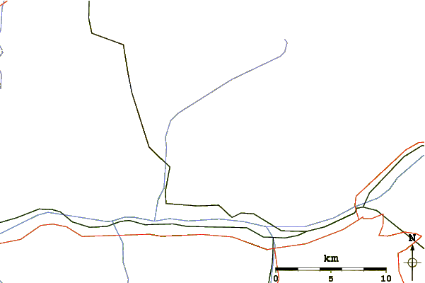 Roads and rivers around Wilerhorn