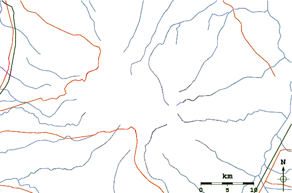 Roads and rivers around Wilis