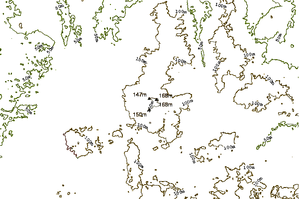 Mountain peaks around Wilseder Berg