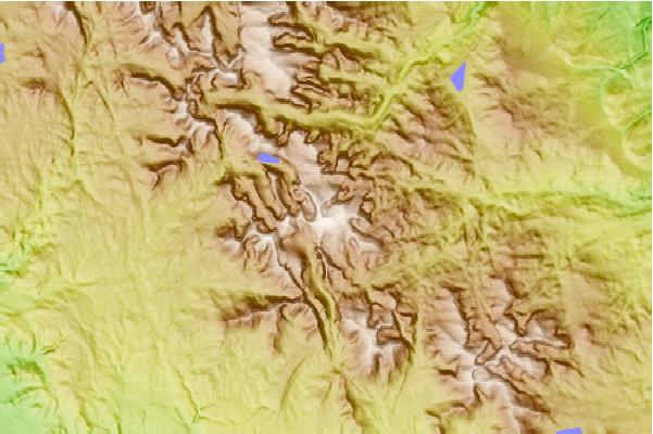 Surf breaks located close to Wind River Peak